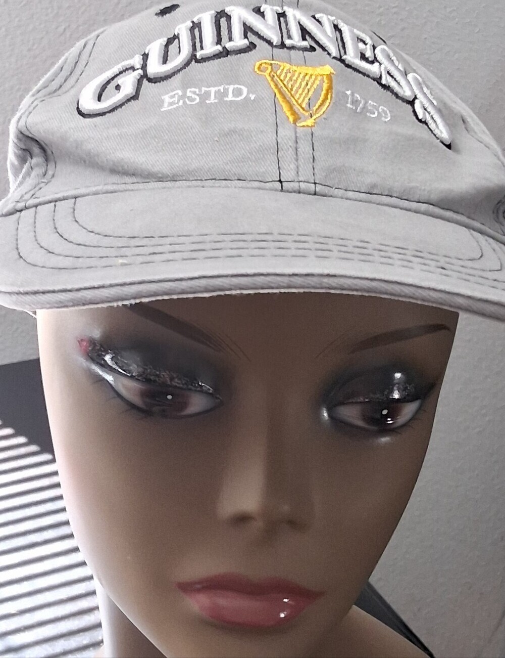Official Guinness Grey Embroided Baseball Cap